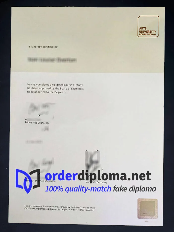 buy Arts University Bournemouth diploma. order fake degree online.