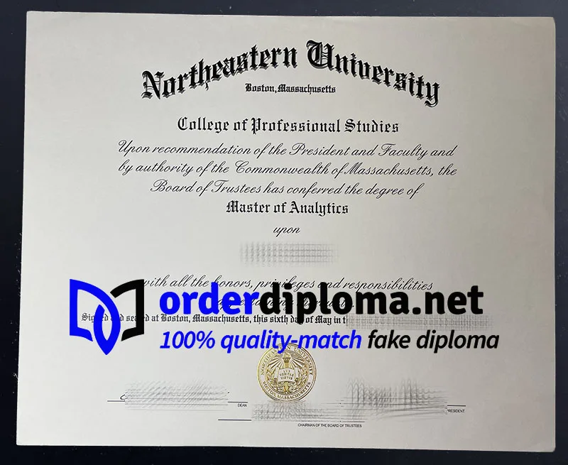 Buy Northeastern University diploma