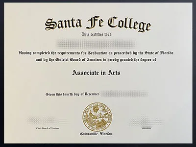 make Santa fe College certificate