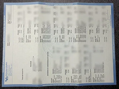 make University at Buffalo transcript