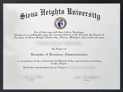get a Siena Heights University degree