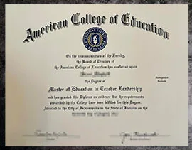 purchase realistic American College of Education degree