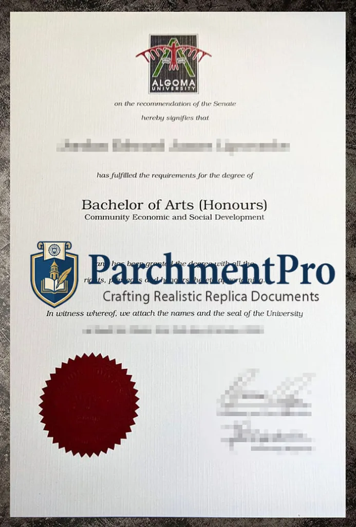 purchase realistic Algoma University diploma