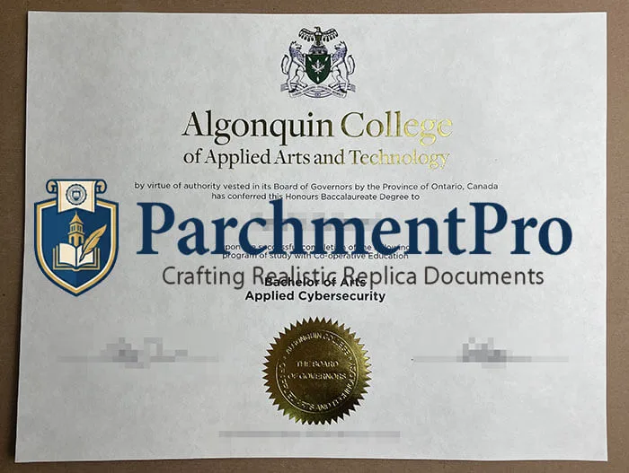 purchase realistic Algonquin College diploma