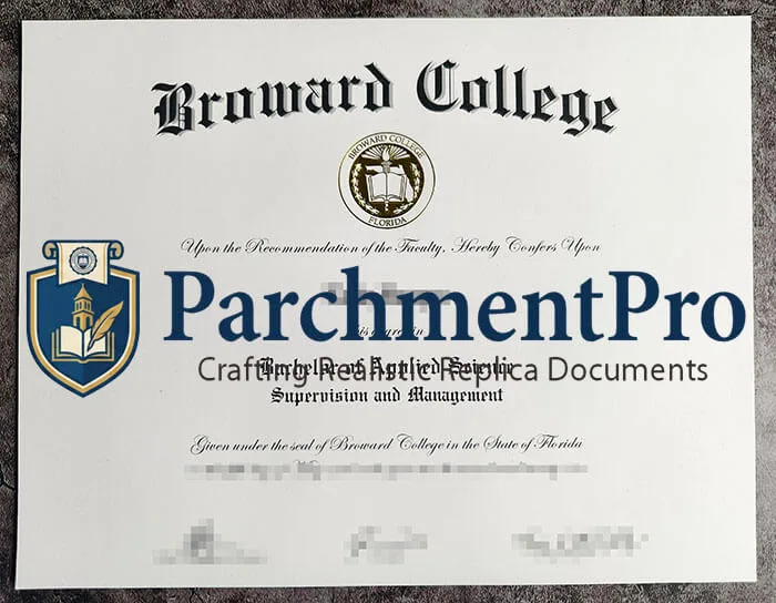 purchase realistic Broward College diploma