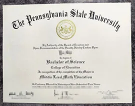 purchase realistic Pennsylvania State University degree