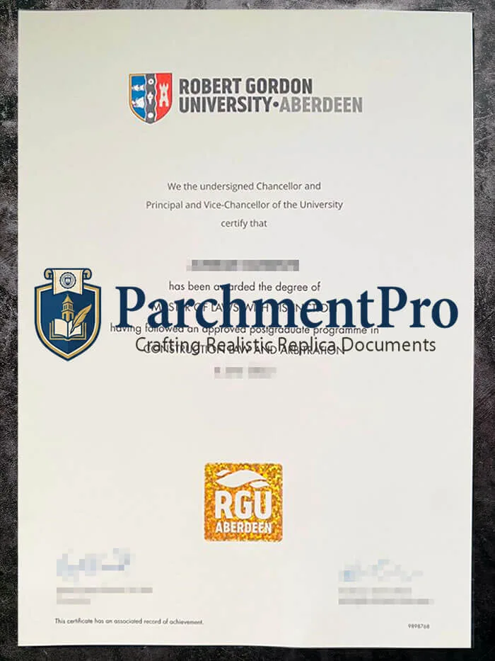 purchase realistic Robert Gordon University Aberdeen diploma