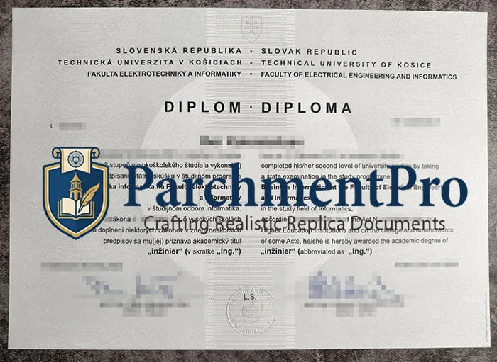 purchase realistic Technical University of Kosice diploma